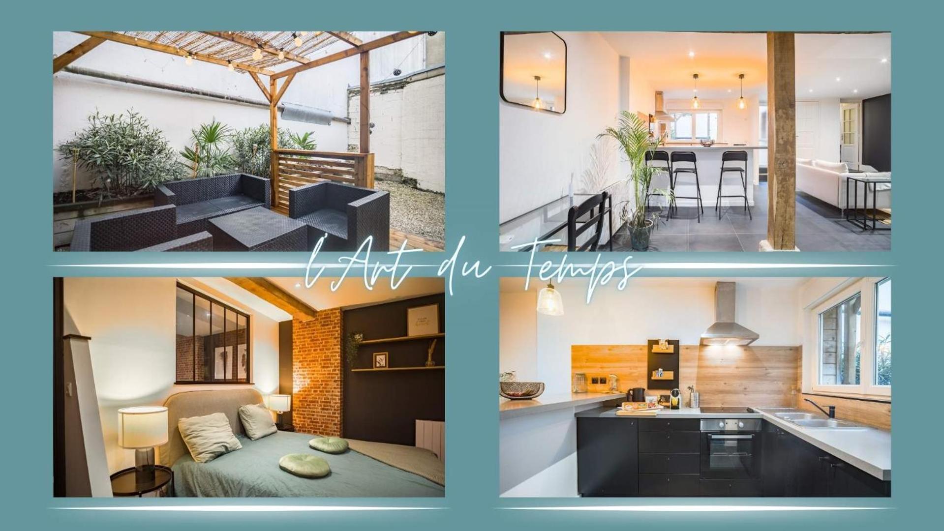 Апартаменты L'Art Du Temps - Terrasse -1 Min Hypercentre Труа Экстерьер фото